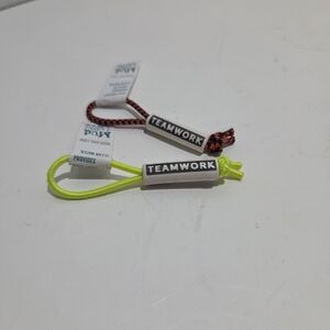 Red and Yellow Zipper Pulls